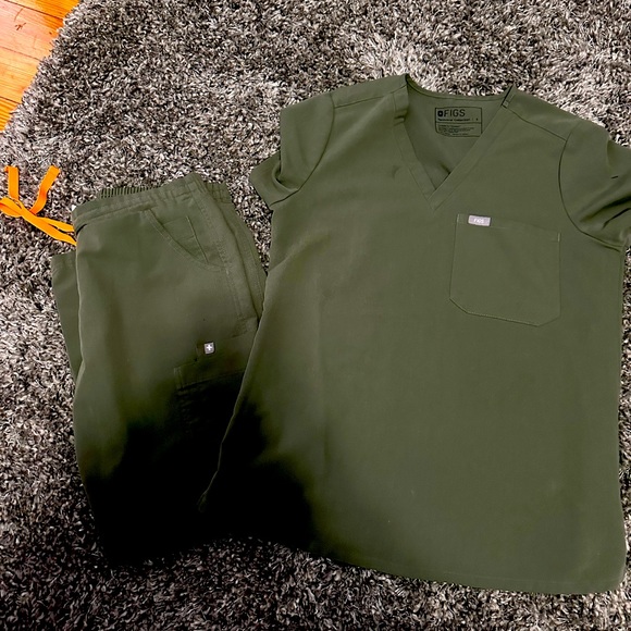 Figs Scrubs Other Set Of Small Figs Army Green Technical Scrubs In